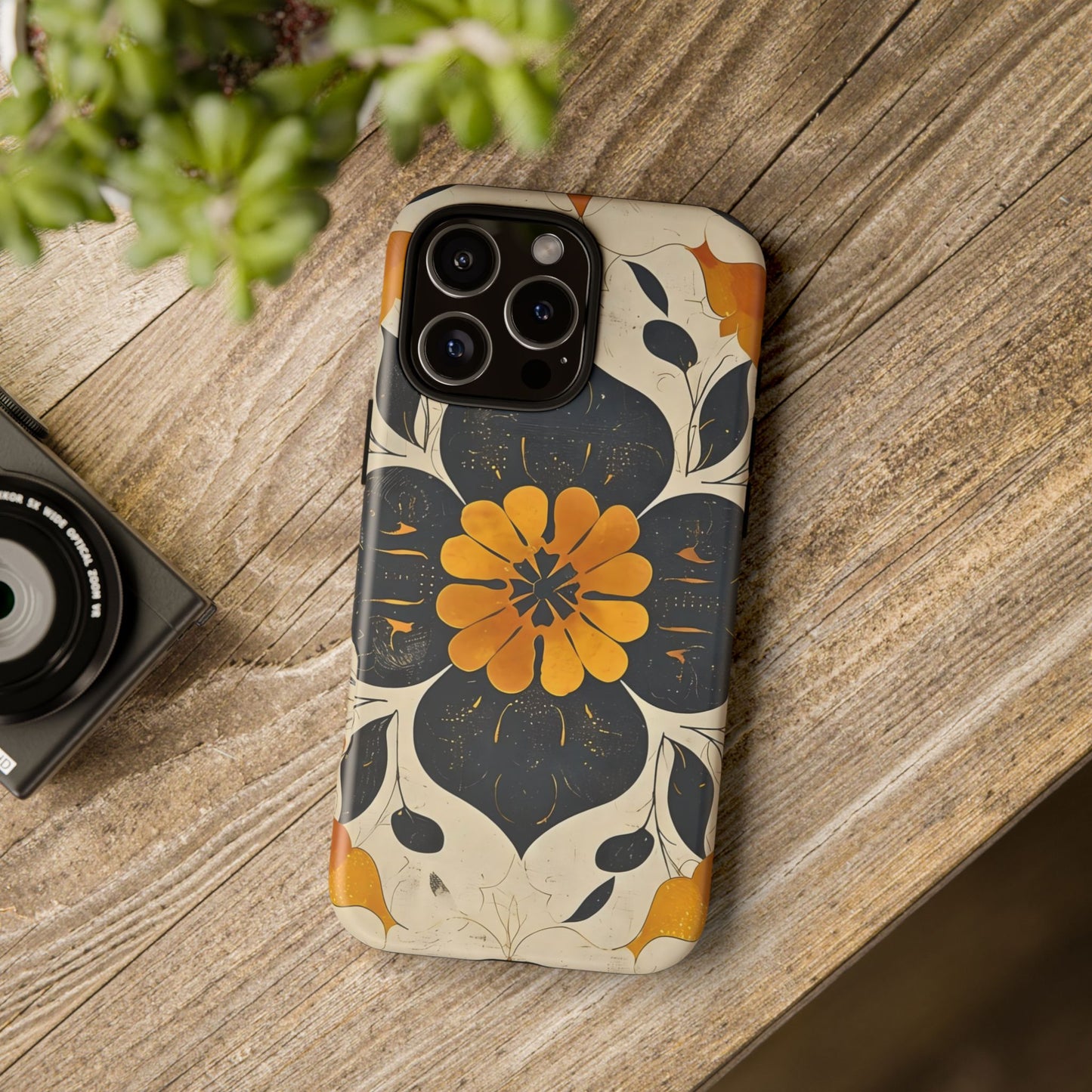 Floral Phone Case - Tough Cases, Botanical iPhone Cover, Vintage Flower Design, Durable Smartphone Protection, Unique Gift Idea