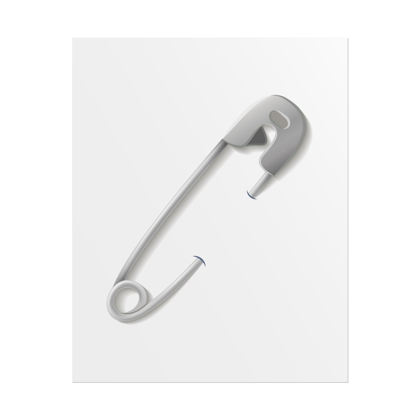 Minimalist Safety Pin Wall Art, Modern Decor, Unique Gift, Home Aesthetic, Art Print, Rolled Poster, Contemporary Interior Design