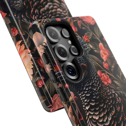 Tough Cases: Floral Design Phone Case, Stylish Protection for Your Phone, Unique Gift for Bird Lovers, Vibrant Floral Art, [...]