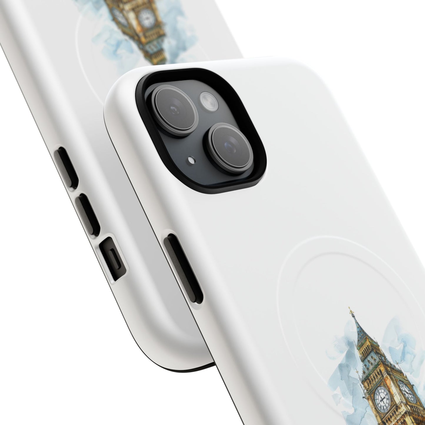 Stylish Tough Magnetic Phone Case, Protective Cell Phone Cover, London Big Ben Design, Gift for Travelers, Trendy Tech Accessories