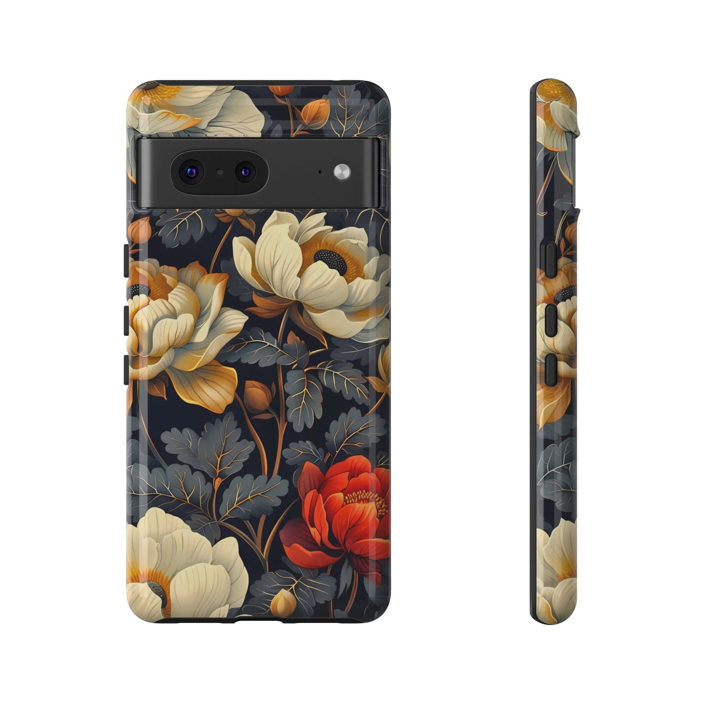 Floral Phone Case - Tough Cases, Stylish Mobile Cover, Flower Design, Holiday Gift, Trendy Accessory, Eco-Friendly Case