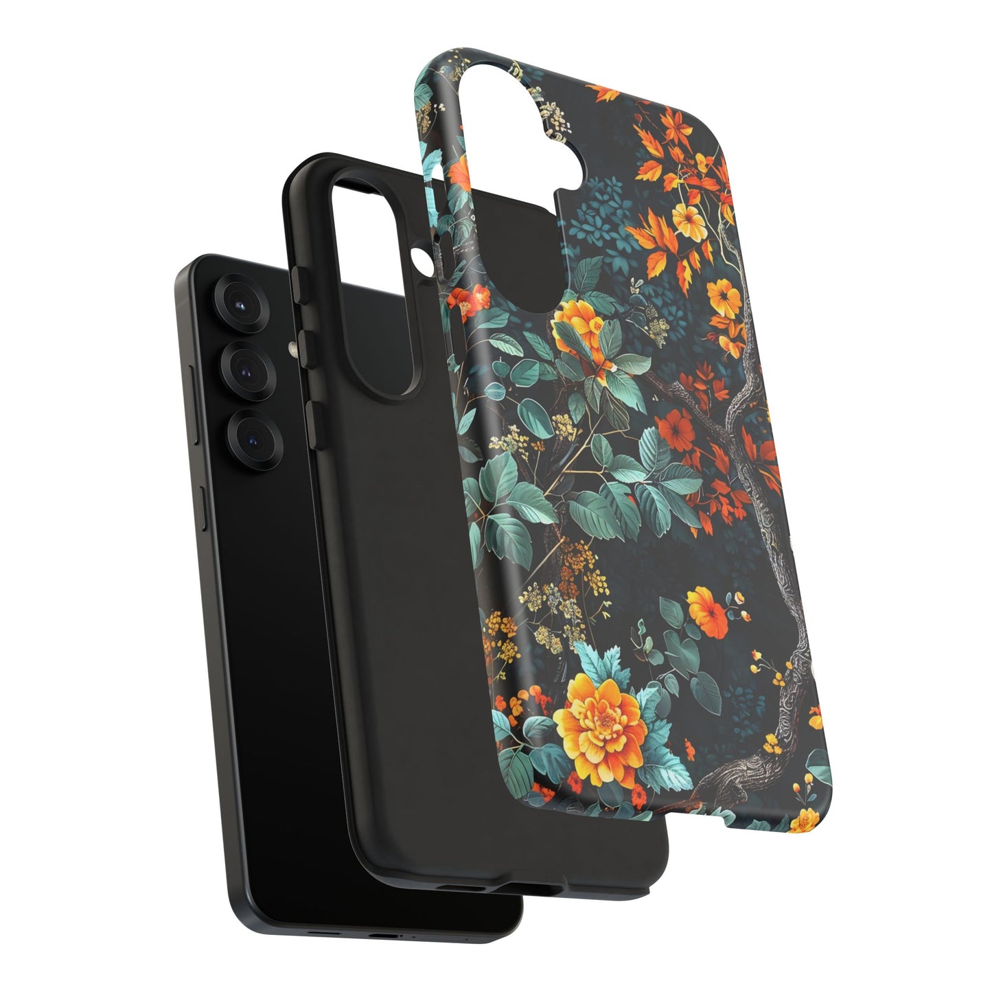 Floral Phone Case | Tough Cases, Protective Cover, Gift for Her, Autumn Vibes, Floral Phone Accessory, Unique Design