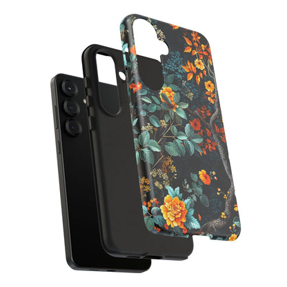 Floral Phone Case | Tough Cases, Protective Cover, Gift for Her, Autumn Vibes, Floral Phone Accessory, Unique Design