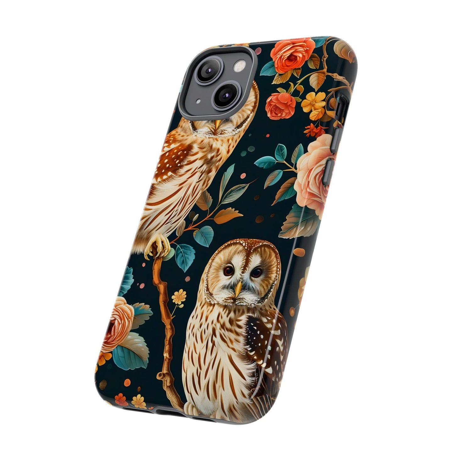 Owl Phone Case with Floral Design, Tough Phone Cover for Nature Lovers, Gift for Bird Enthusiasts, Stylish Protection for Smartphones, [...]