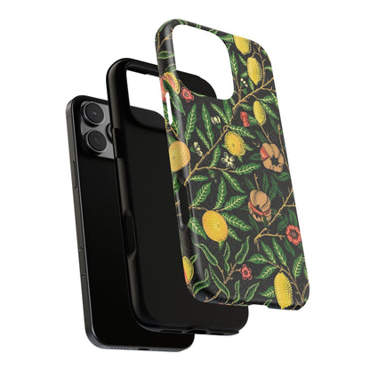 Tough Cases Phone Case, Floral Phone Cover, Tough Phone Protection, Gift for Plant Lovers, Black Background, Eco-Friendly Design