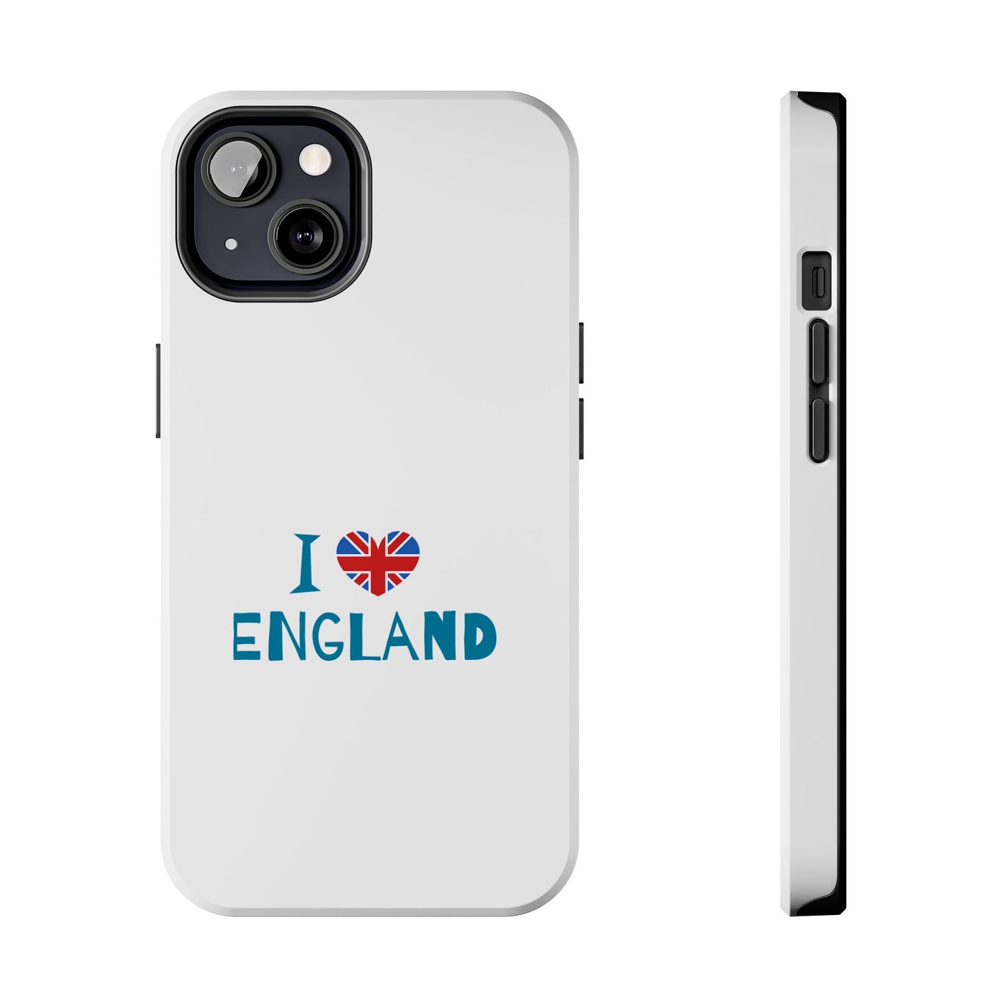 I Love England Tough Phone Cases | Travel Gifts, British Pride Accessories, Unique Phone Covers, Cute Holiday Gift, England Souvenirs