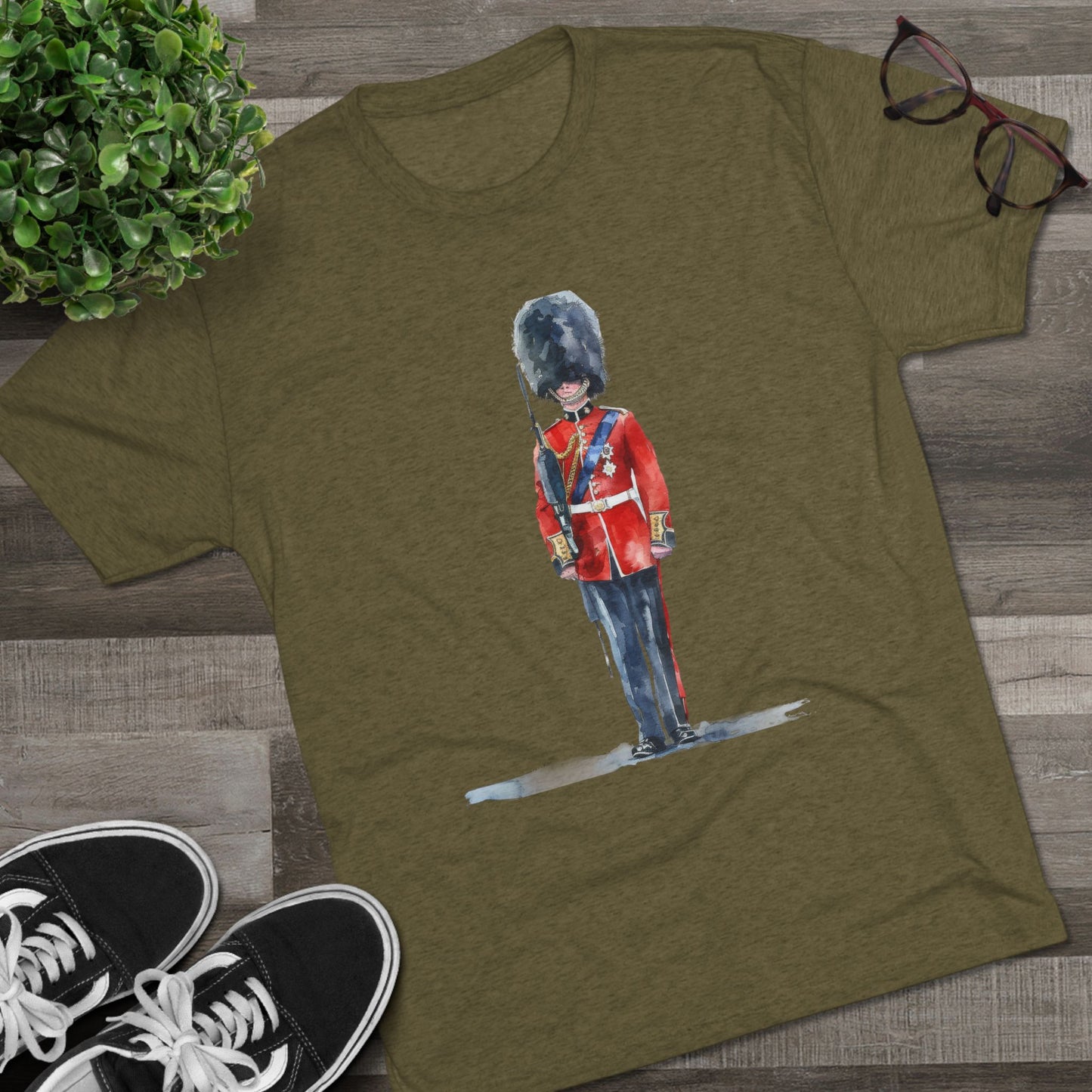 Red Jacket - Bodmin Keep: Cornwall's Army Museum Trendy Unisex Tri-Blend Crew Tee