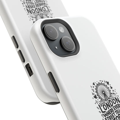 London Story Magnetic Tough Case - Unique Design for Travel Lovers