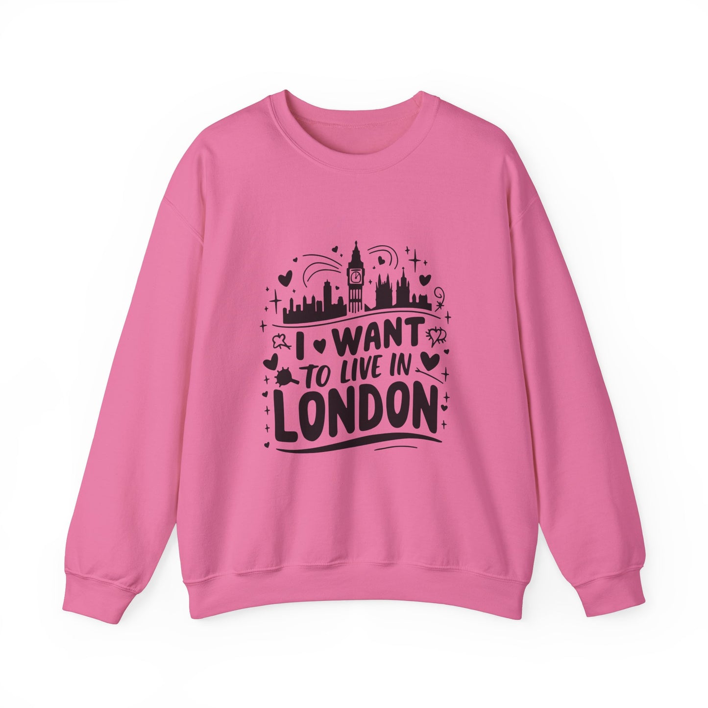 Unisex Heavy Blend™ Crewneck Sweatshirt Elegant- I want to live in London