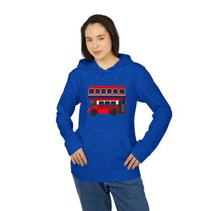 adidas Unisex Fleece Hoodie - London Transport English Bus