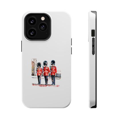 Stylish Magnetic Phone Case with Guards Design, Fun Phone Cover, Unique Gifts for Tech Lovers, Elegant Protection for All Phones