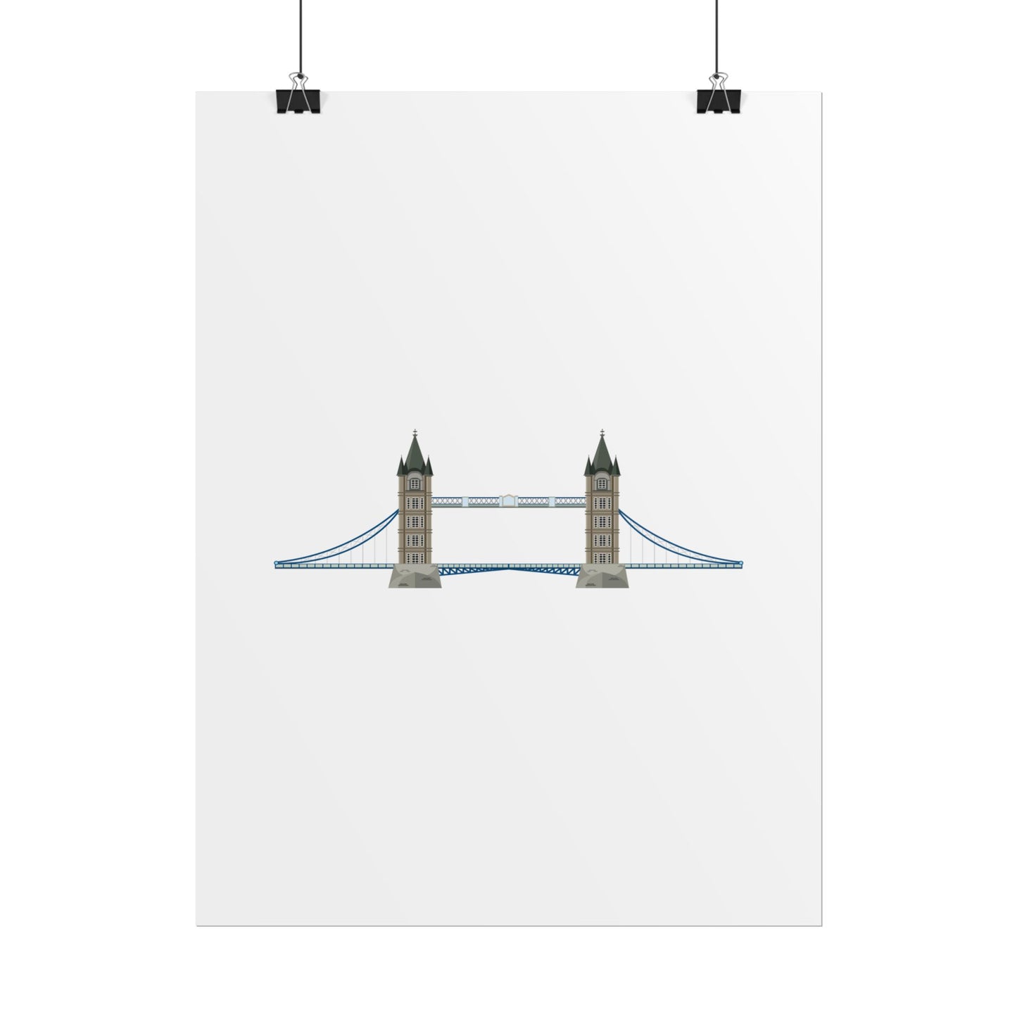 Tower Bridge Rolled Poster, London City Decor, Wall Art, Gift for Travelers, Home Aesthetic, UK Wall Art