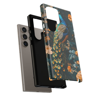 Peacock Phone Case - Elegant Floral Design, Tough Case for Protection, Unique Gift for Nature Lovers, Stylish Accessory, Eco-Friendly