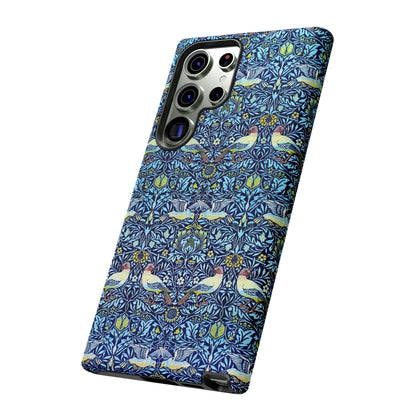 Bird and Floral Pattern Phone Case, Tough Cases, Gift for Nature Lovers, Eco-friendly, Custom Phone Accessories, All-Occasion