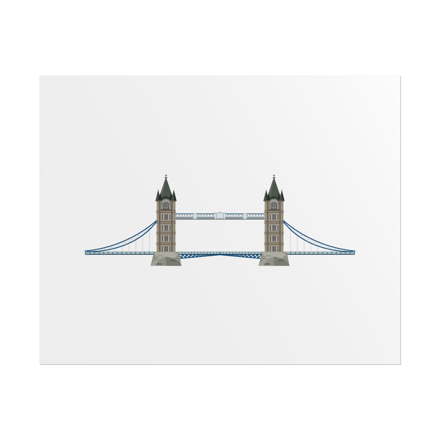 Tower Bridge Rolled Poster, London City Decor, Wall Art, Gift for Travelers, Home Aesthetic, UK Wall Art