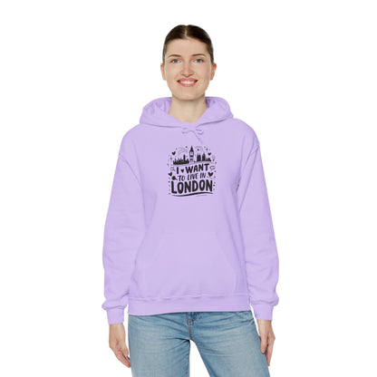 Unisex Heavy Blend™ Hooded Sweatshirt - I want to live in London