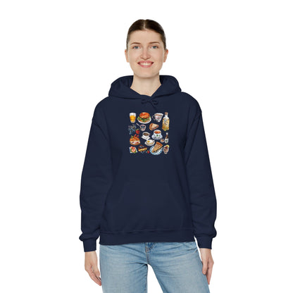 Unisex Heavy Blend™ Hooded Sweatshirt - Nostalgic England - Vintage Symbols & Icons