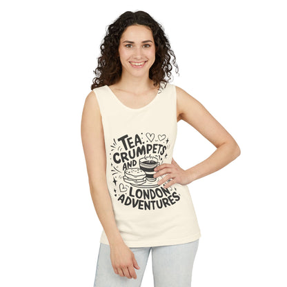 Unisex Garment-Dyed Tank Top - London's exciting Adventures