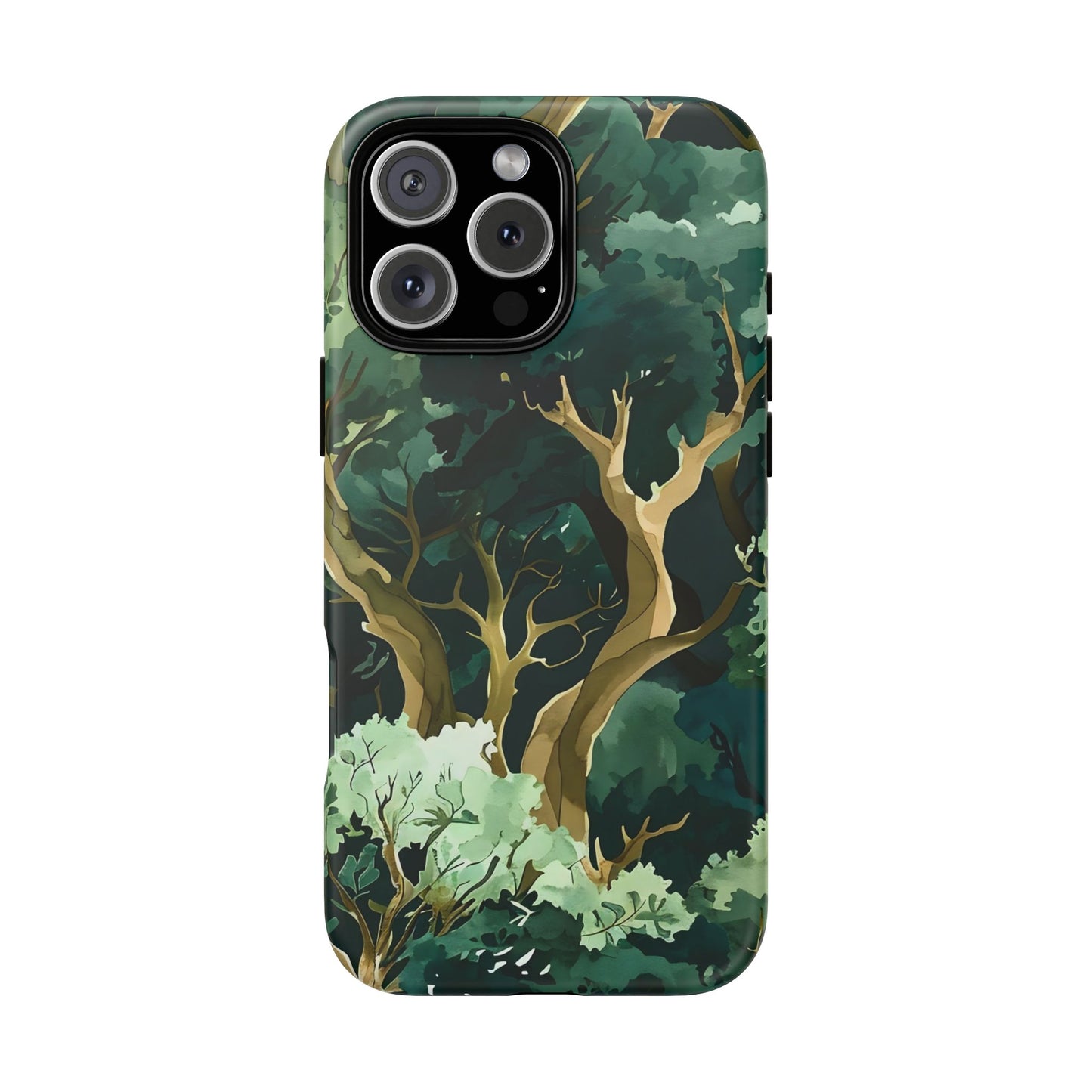 Forest Green Phone Case, Nature-Inspired Tough Cases, Eco-Friendly Gift, Outdoor Lover Accessory, Unique Phone Cover