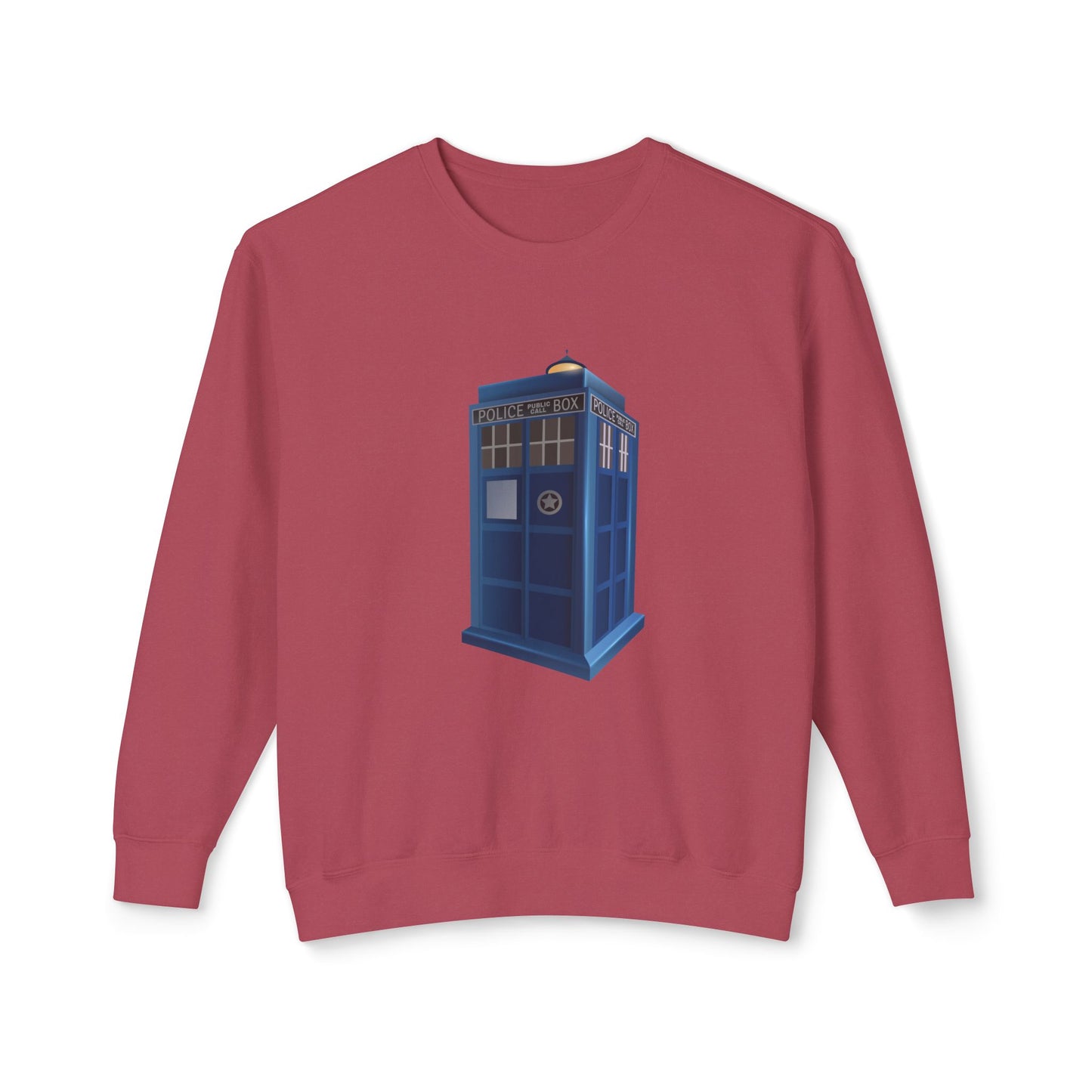 Unisex Lightweight Crewneck Sweatshirt - British Police Public Call Box