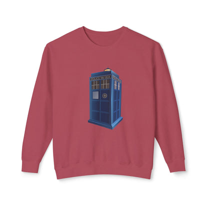 Unisex Lightweight Crewneck Sweatshirt - British Police Public Call Box