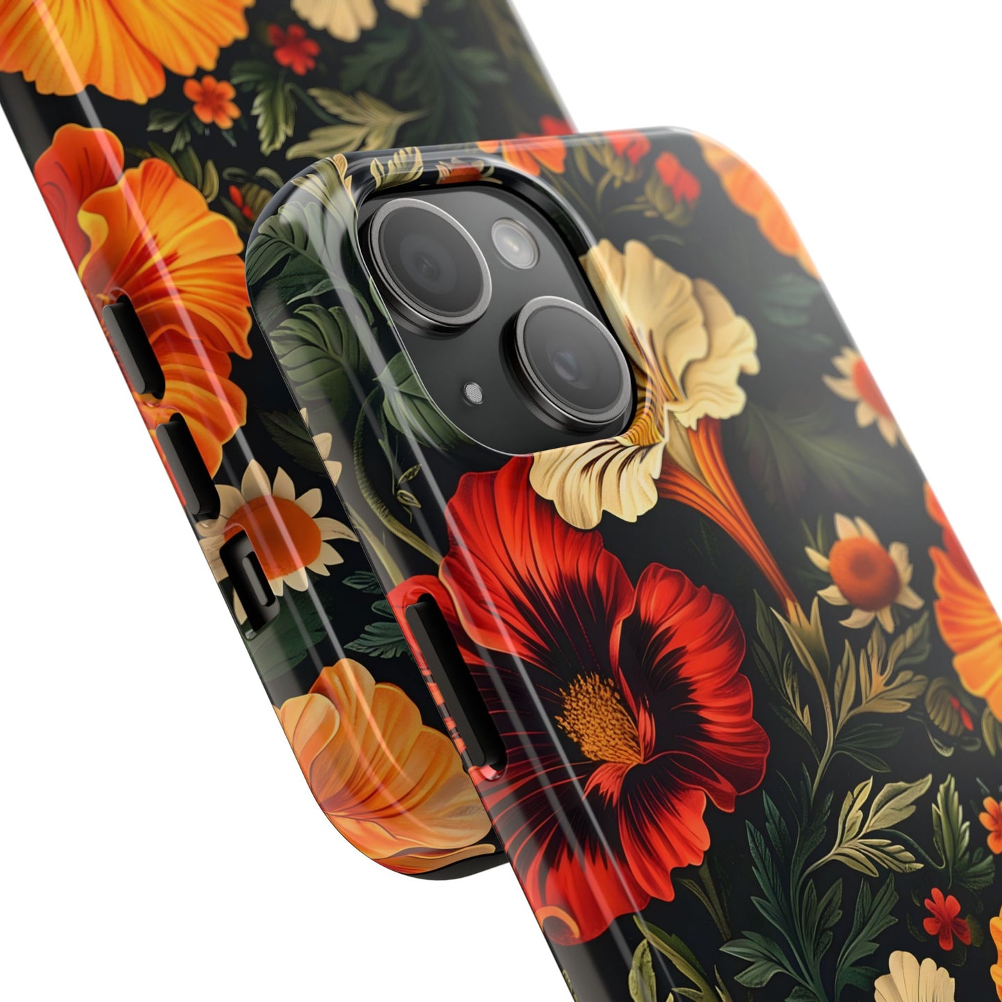Vibrant Floral Tough Phone Case | Durable Phone Cover | Gift for Her | Spring Accessory | Stylish Tech Protection