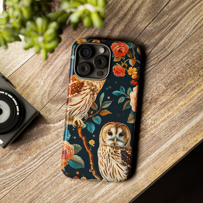 Owl Phone Case with Floral Design, Tough Phone Cover for Nature Lovers, Gift for Bird Enthusiasts, Stylish Protection for Smartphones, [...]