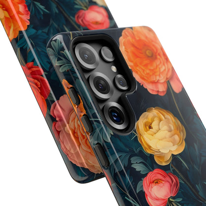 Floral Phone Case - Tough Cases, Stylish Protection, Gift for Flower Lovers, Customizable Cover, Floral Design Mobile Accessory