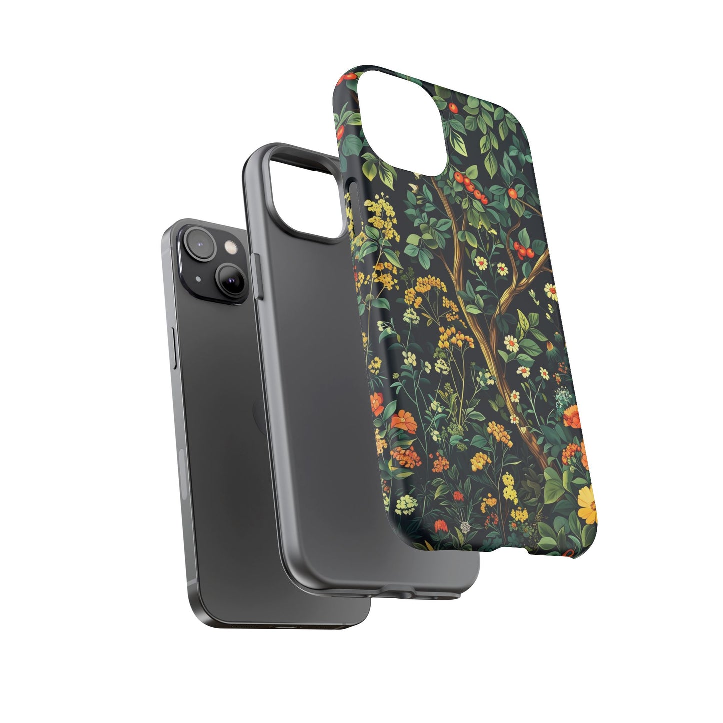 Floral Phone Case - Tough Cases, Colorful Nature Design, Gift for Flower Lovers, Phone Accessory, Unique Cell Phone Cover