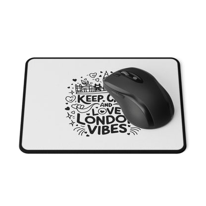 Non-Slip Gaming Mouse Pad - Keep Calm and Love London Vibes, Perfect Gift for Gamers, Office Decor, Geek Accessories, Computer Pad, [...]