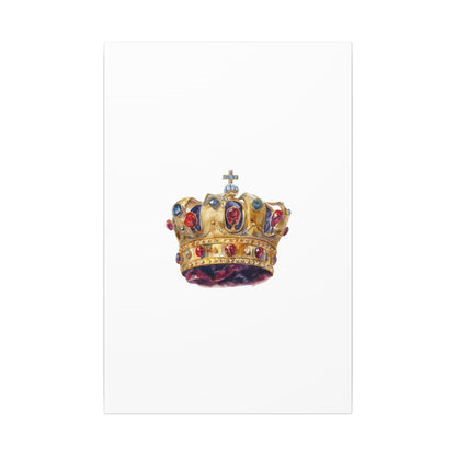 Crown Art Print, Royal Wall Decor, Matched for Home or Office, Gift for Art Lovers, Unique Royalty Artwork