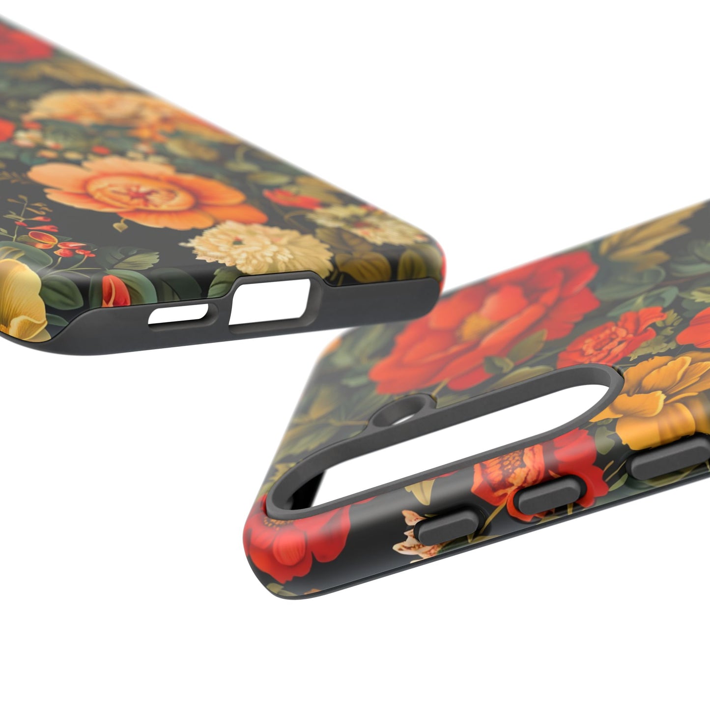 Floral Phone Case, Tough Cases, Decorative Tech Accessories, Gift for Her, Nature Lover Gift, Boho Style Case, Spring Floral Cover