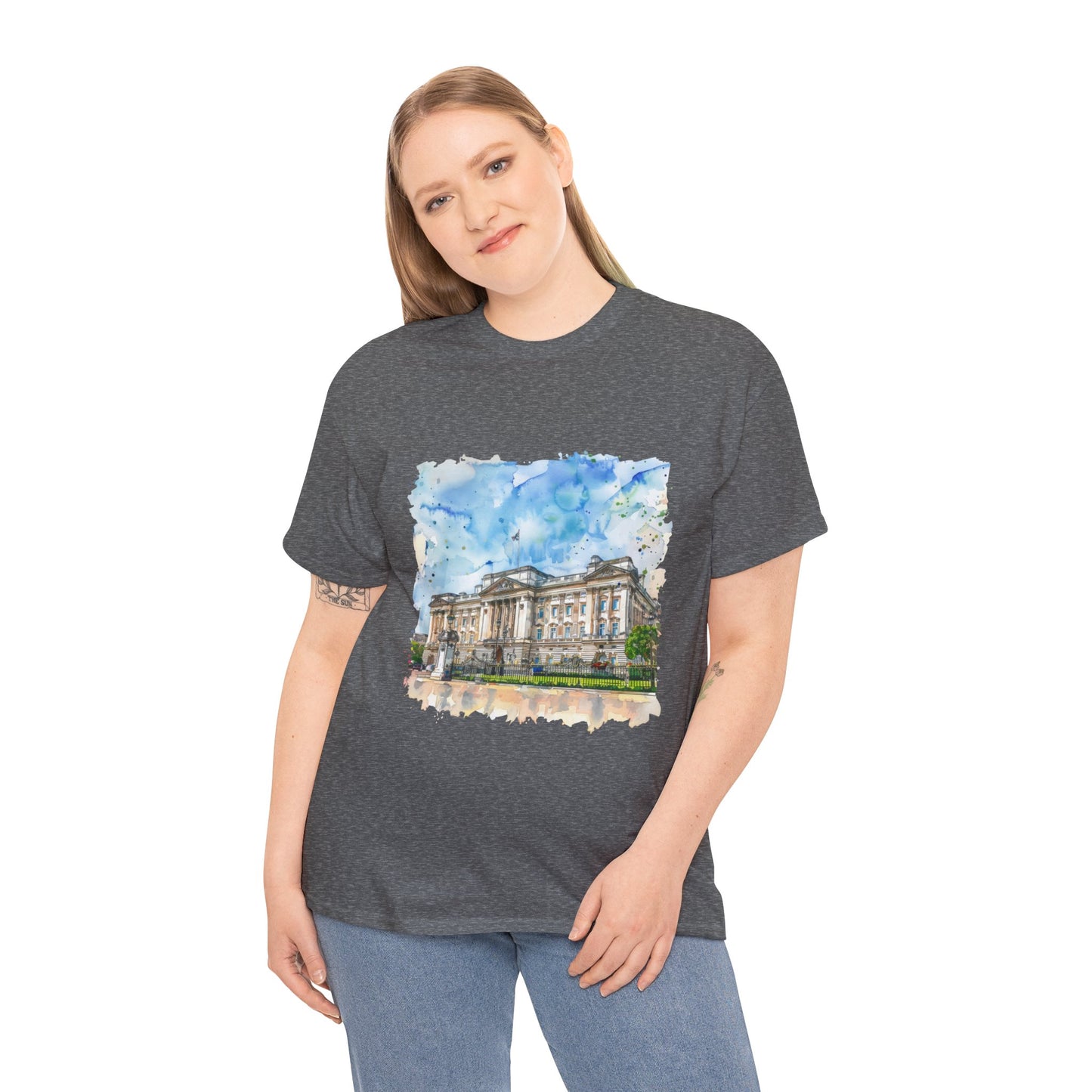 Unisex Heavy Cotton Tee - England Aesthetics - Embracing Classic British Charm and Style