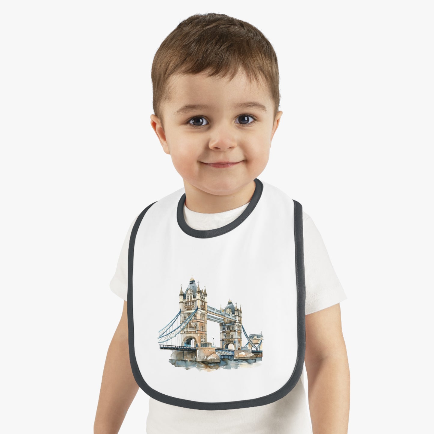 London Landmark Baby Bib | Unique Waterproof Baby Bib, Perfect Baby Gift, Cute Baby Accessories, Baby Shower Gift, Toddler Tableware