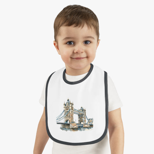 London Landmark Baby Bib | Unique Waterproof Baby Bib, Perfect Baby Gift, Cute Baby Accessories, Baby Shower Gift, Toddler Tableware