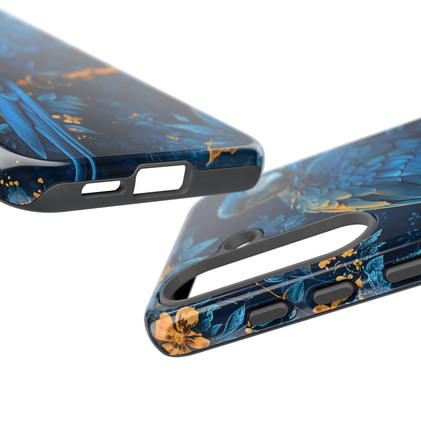 Tough Cases - Vibrant Blue Parrot Phone Case, Tropical Bird Phone Cover, Nature Lover Gift, Eco-Friendly Accessories, Unique Wildlife Decor