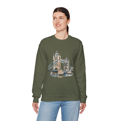 Unisex Heavy Blend™ Crewneck Sweatshirt - London Bridge - Iconic London Landmark