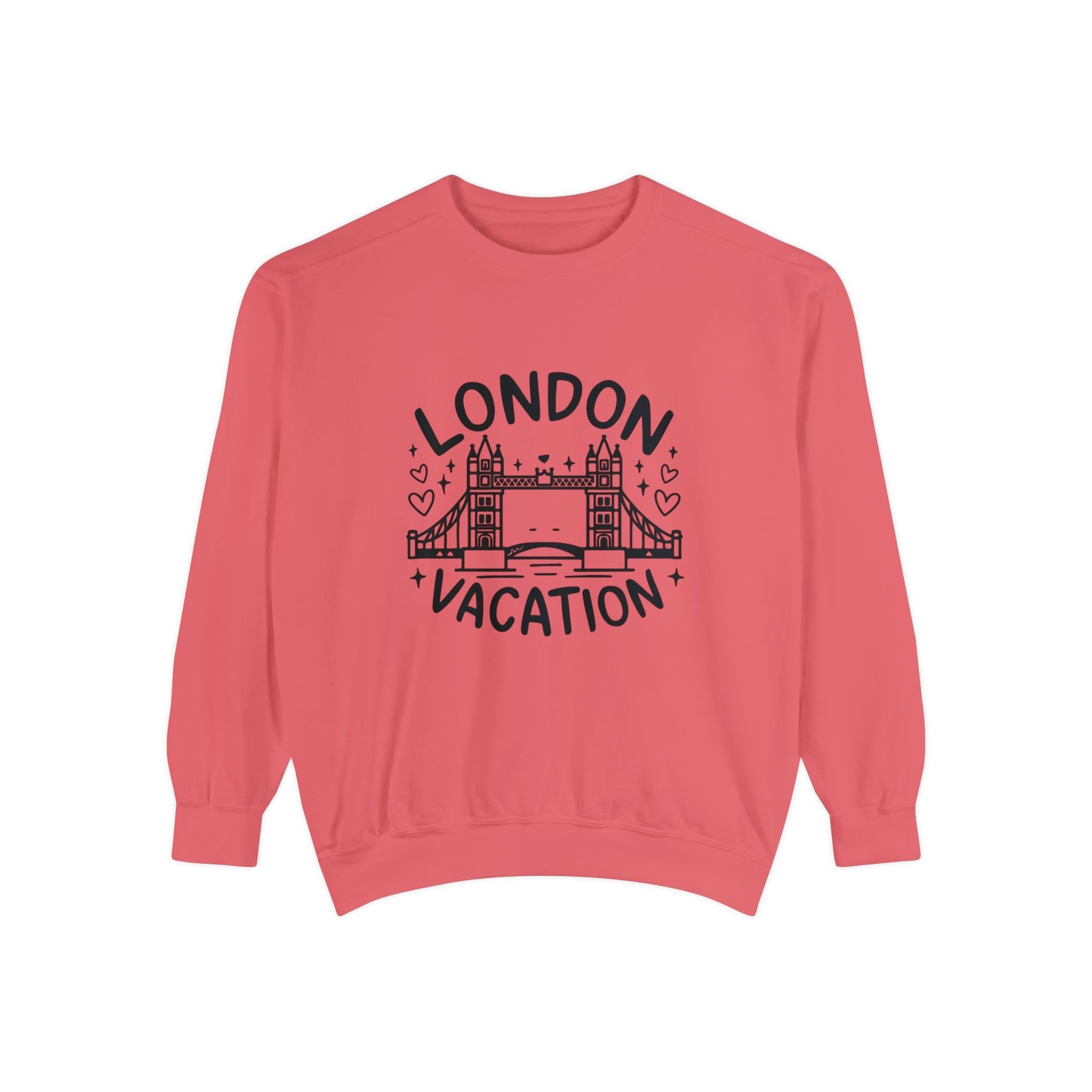 Unisex Garment-Dyed Sweatshirt Classy - London's Vacation