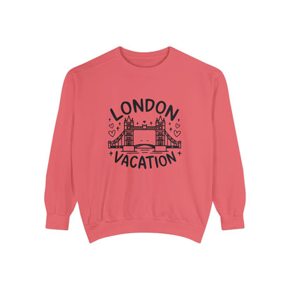 Unisex Garment-Dyed Sweatshirt Classy - London's Vacation