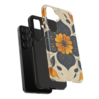 Floral Phone Case - Tough Cases, Botanical iPhone Cover, Vintage Flower Design, Durable Smartphone Protection, Unique Gift Idea
