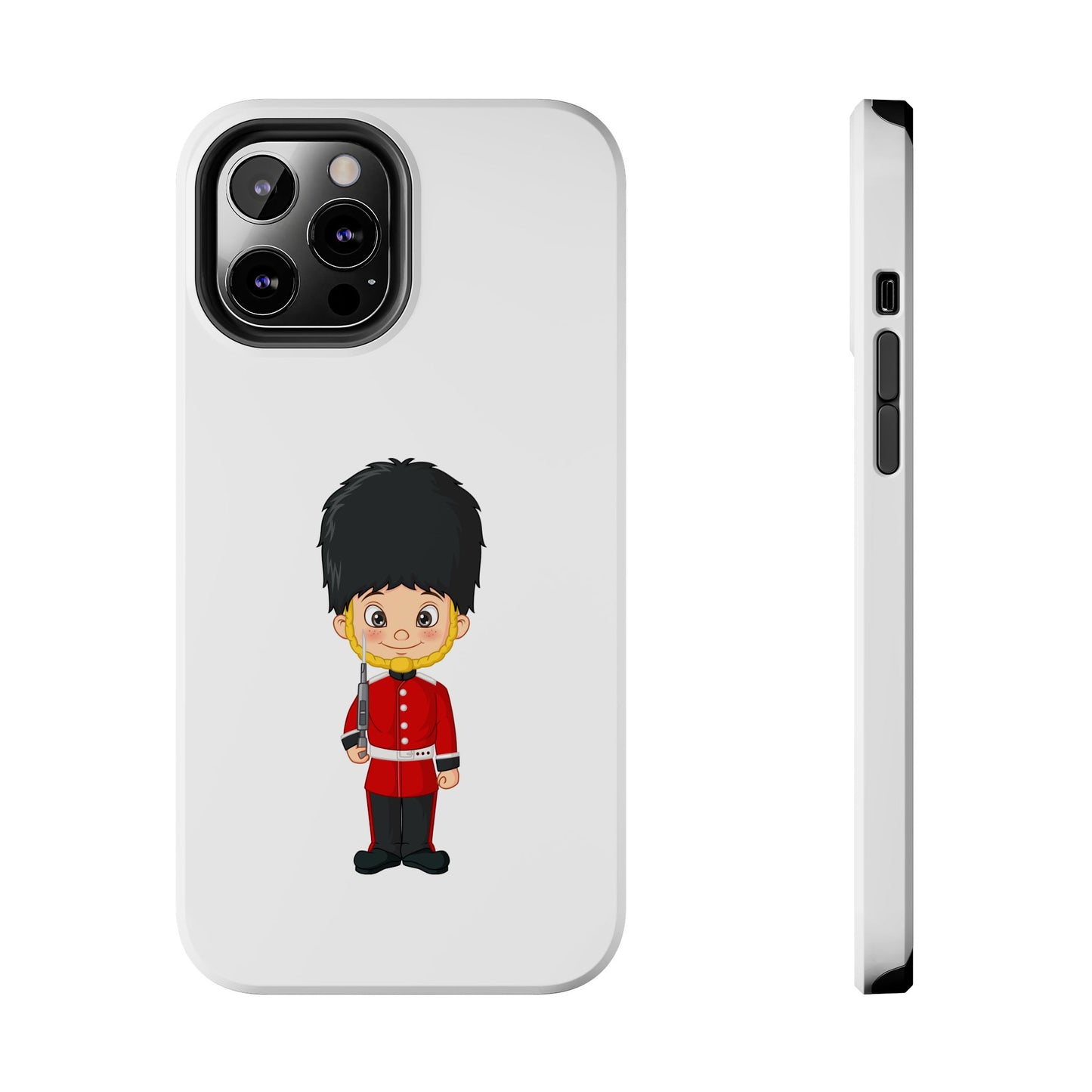 Cartoon Guard Phone Cases, Tough Phone Case for Kids & Adults, British Guard Design, Gift for Royal Fans, Unique Phone Accessories
