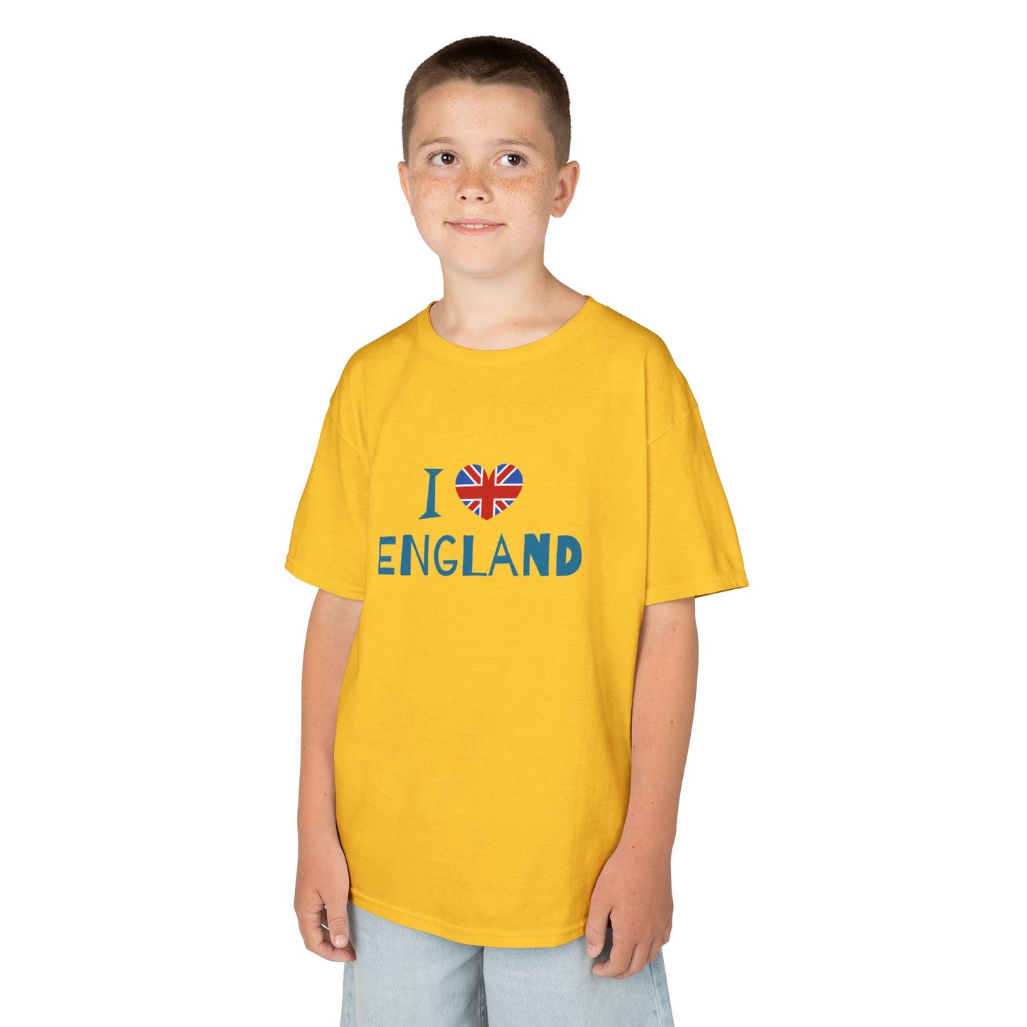 I Love England Kids Tee - Fun Cotton Shirt for Young Explorers