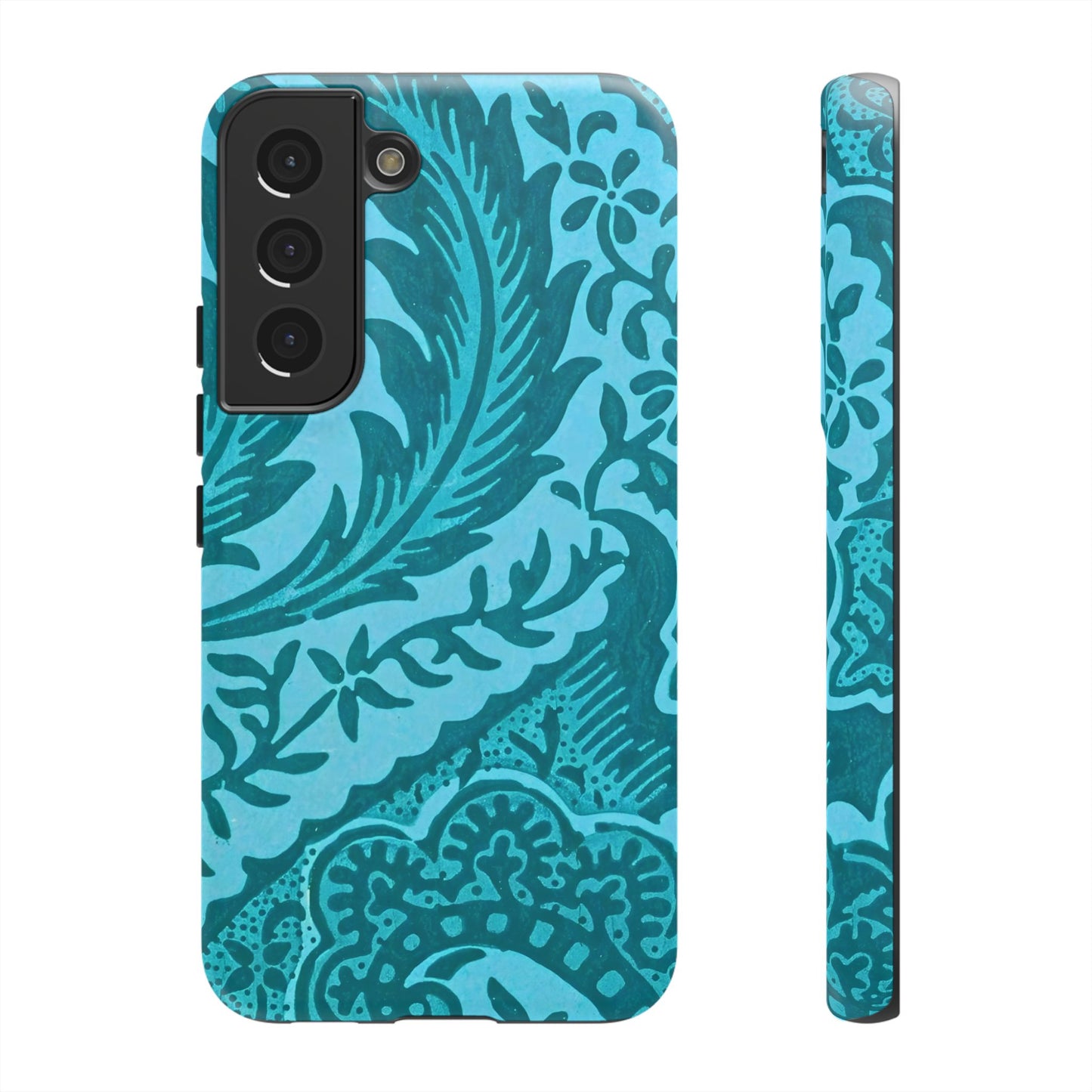 Protective Phone Case with Elegant Teal Design, Tough Cases, Floral Phone Cover, Stylish Smartphone Protection, Gifts for Her, Trendy [...]