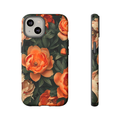Stylish Floral Phone Case, Tough Cases, Floral Phone Cover, Gift for Her, Spring Accessories, Mother's Day, Phone Protection