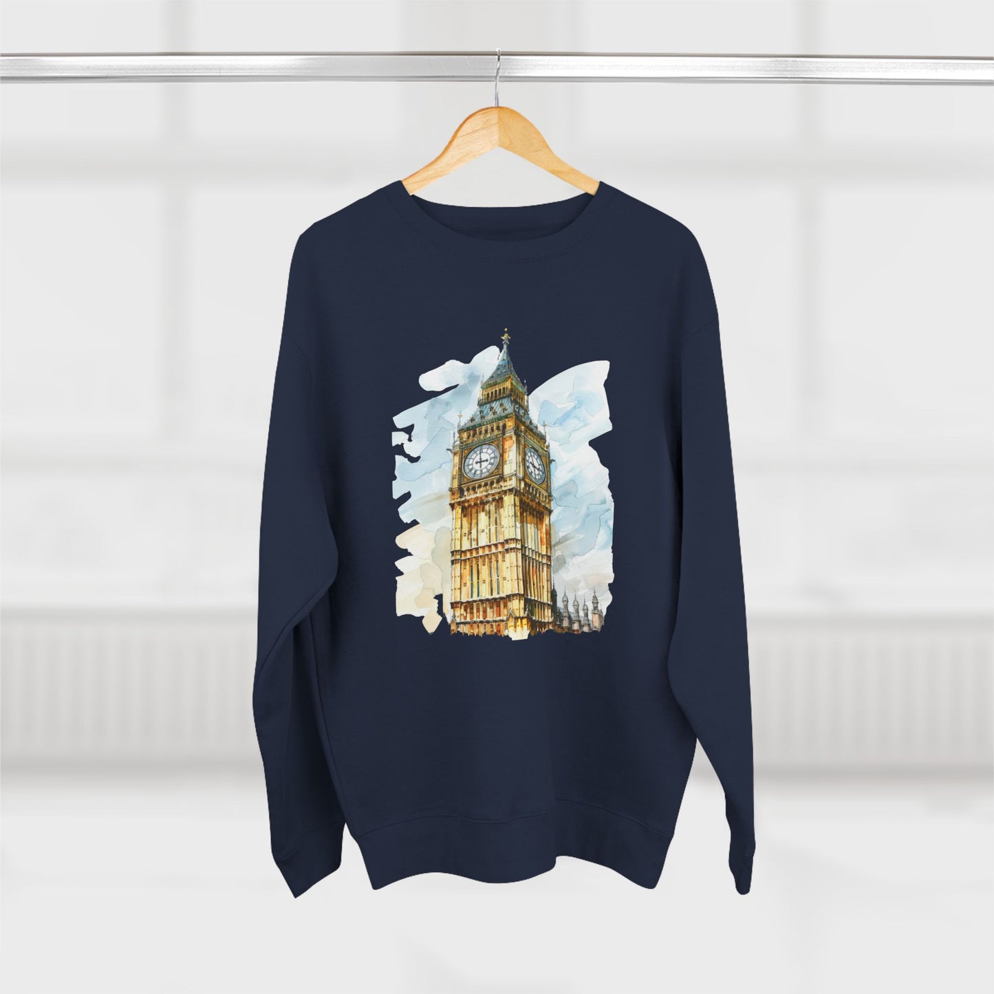 Unisex Crewneck Sweatshirt - Iconic Big Ben Clock Tower