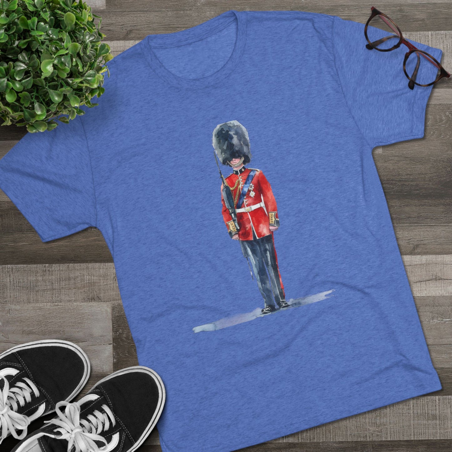 Red Jacket - Bodmin Keep: Cornwall's Army Museum Trendy Unisex Tri-Blend Crew Tee