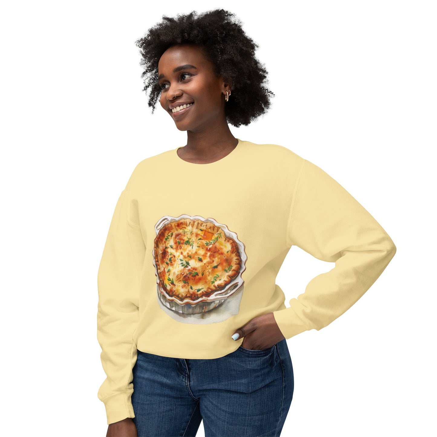 Unisex Lightweight Crewneck Sweatshirt - A Feast Fit for Royalty - British Royal Cuisine