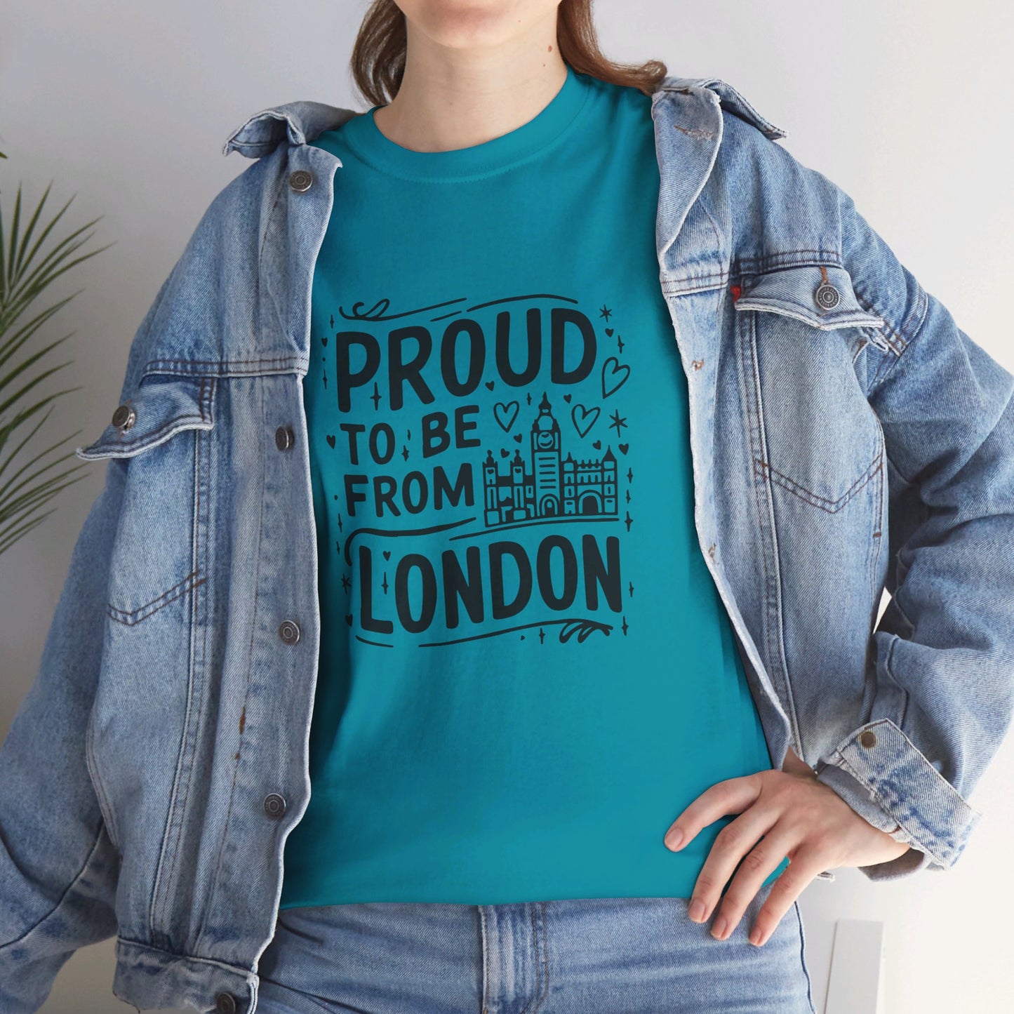 Proud to be from London Watercolor Art Collection Breathable Unisex Cotton T-Shirt