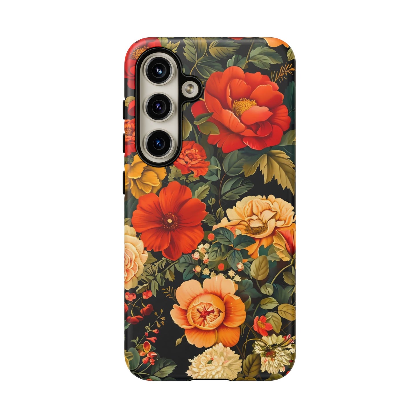 Floral Phone Case, Tough Cases, Decorative Tech Accessories, Gift for Her, Nature Lover Gift, Boho Style Case, Spring Floral Cover