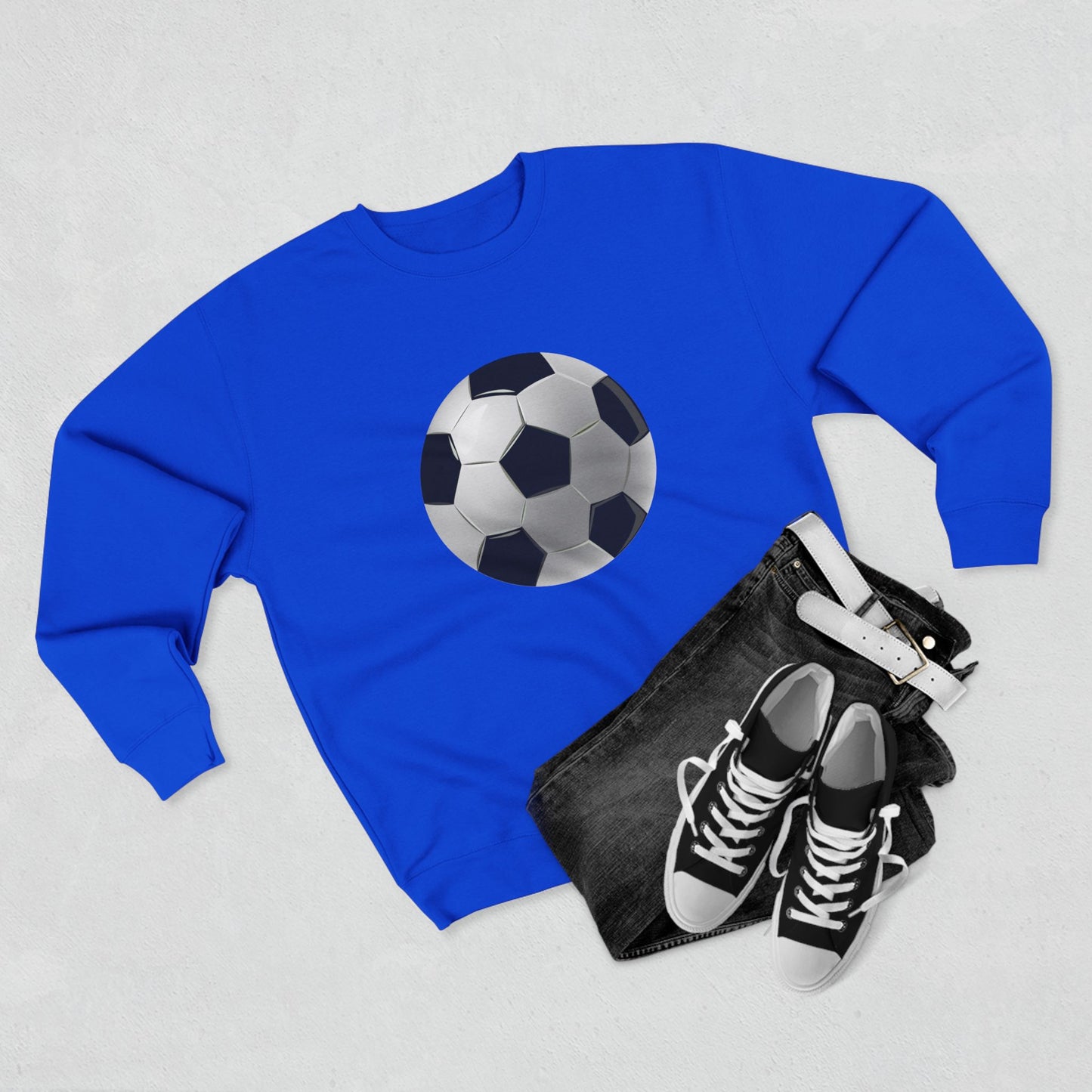 Unisex Crewneck Sweatshirt - Sports Passion and Energetic Football
